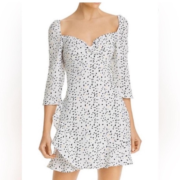 NWT Rahi White and Black Polka Dot Dress - Picture 1 of 6